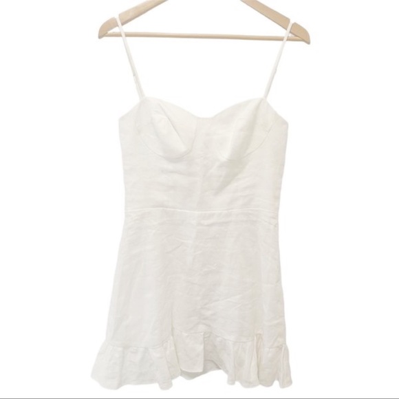 Reformation Mariana Linen Dress size 8 - Picture 2 of 7